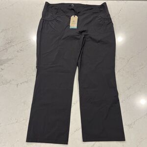 Prana NEW Summit Pant Plus Womens 3X Black Stretch Pockets Hiking Travel Outoor